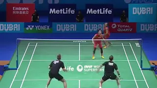 Japanese Badminton skills ! Mads Konrad & Mads Kolding Vs. Kiego Sonoda & Takishi Kamura