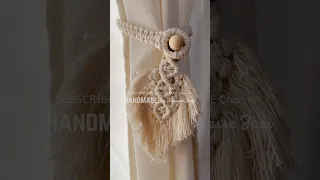 Macrame Curtain Tiebacks #macrametiebacks #macrametutorial