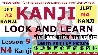 Learn Kanji by the picture (In Nepali) || Lesson-9 (BODY PART)||JLPT N4 Kanji ||2020