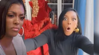 Porsha Williams Accidentally Shows Her Wedding Dress On Instagram Live