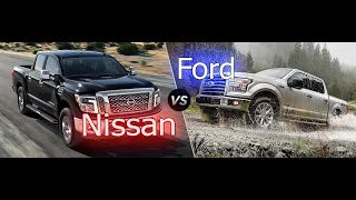 Сравнение ford F-150 и Nissan Titan!