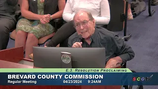 Older Americans Month Proclamation by Brevard County Board of Commissioners