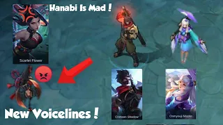Kagura And Hayabusa And Hanabi New Voicelines! Hanabi is Mad! (Mobile Legends)