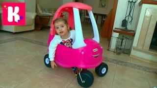 Katy and her big pink car