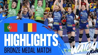 The hosts are ON FIRE! Portugal - Romania | Bronze medal match | W19 EHF EURO 2023