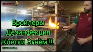 Бройлеры Дезинфекция Клетки Огнём