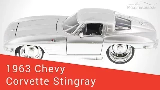 1963 Chevy Corvette Sting Ray, Silver - JADA 1/24 Scale