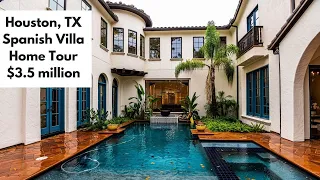 Houston Texas Home Tour Amazing Spanish Villa Virtual Real Estate