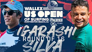 Kanoa Igarashi vs Deivid Silva | Wallex US Open of Surfing - Round of 16 Heat Replay