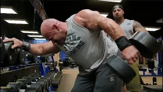 Branch Warren and Kris Gethin Train Triceps at Mecca Gym