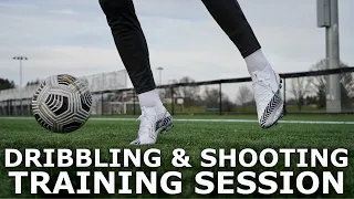 Individual Dribbling & Finishing Training | Dribbling and Shooting Drills For Footballers
