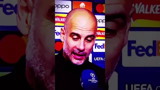 Pep Guardiola Reacción tras Golear y pasar a la final de la UCL Man.City #shorts