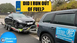 VW TOUAREG V6 ECONOMY RUN WHILST TOWING A NISSAN GT-R!