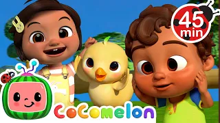 Nina's Cute Baby Duck Animal Dance! + More Nina's Familia! | CoComelon Nursery Rhymes & Kids Songs