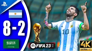 FIFA 23 - Argentina vs Saudi Arabia | Qatar World Cup 2022 | PS5 4K NextGen Full Gameplay | R7M10