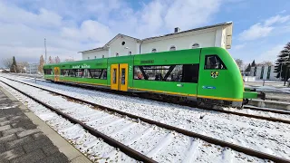 Waldbahn Bavarian Forest Railway Leaving Deggendorf Hauptbahnhof