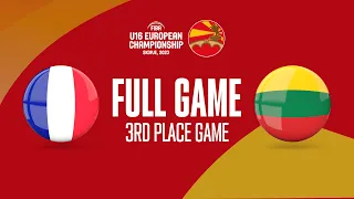 3RD PLACE GAME: France v Lithuania | Full Basketball Game |  FIBA U16 European Championship 2023