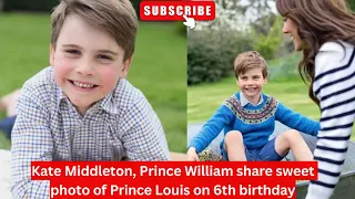 Kate Middleton, Prince William share sweet photo of Prince Louis on 6th birthday #princelouis