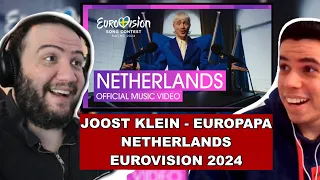 Joost Klein - Europapa | Netherlands 🇳🇱 | Official Music Video | Eurovision 2024 TEACHER PAUL REACTS