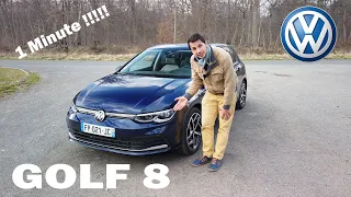 VW GOLF 8 - en 1 Minute !!