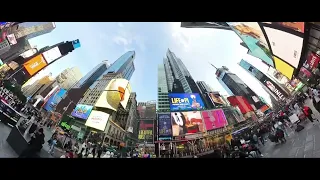 NYC Times Square and Broadway New York City Afternoon Walk with Insta360 X3