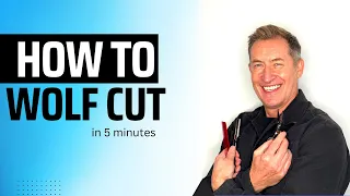 How to cut a wolf cut  in 5 minutes big trend 2023 #haircut #haireducation #trend2023