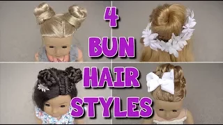 4 Different Bun Hairstyles for Your Dolls | Grace's Room