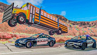 Police Car Crashes #2 - BeamNG DRIVE | Crash Experiment