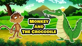 Monkey and the Crocodile | Panchatantra English Moral Stories For Kids | MahaCartoonTV English