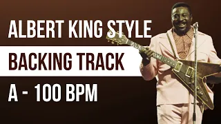 Albert King Style Funky Blues Jam Track in A