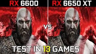 RX 6600 vs RX 6650 XT | Test in 13 New Games | 1080p - 1440p | 2022