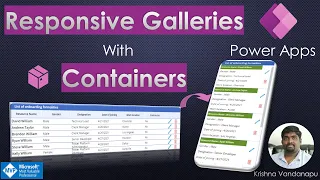 Responsive Galleries with Containers in Power Apps