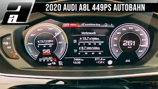 Audi A8L 60tfsi e quattro 0 - 261km/h (449PS, 700Nm) | AUTOBAHN
