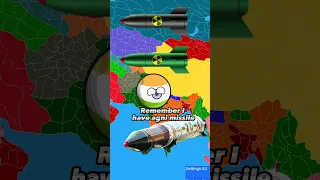 Indian🇮🇳🚀 missile🚀 VS Pakistan🇵🇰🚀 missile🚀💥💥💥||Countries in nutshell||#shorts #viral #countryballs