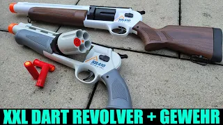 XXL DART REVOLVER + GEWEHR [Vorstellung + Schusstest | dertestmichel]