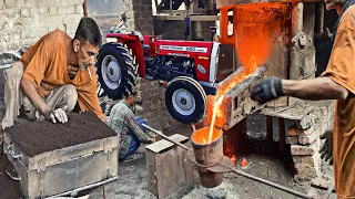 Manufacturing Process of Tractor Parts In local factory