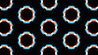 Bouncing Glitch Circles - Round RGB VJ Effect Loop | Free Download