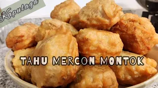 Tahu Mercon Montok Terenak | Indonesian Snack : Deep Fried Spicy Tofu loaded with Vegetables