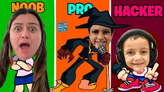 Noob vs Pro vs Hacker Friday Night Funkin' Zardy Phase 2 - o mod impossível Bushwhack