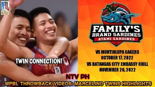 MPBL THROWBACK VIDEOS: MARCELINO TWINS HIGHLIGHTS