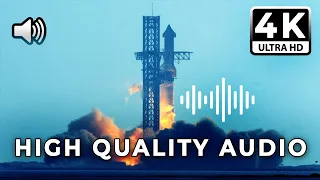 [4K] [HEADPHONES] Starship Launch - High Fidelity Audio