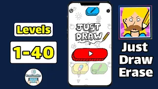 Just Draw Erase Mode Level 1-40 Answer and Walkthrough