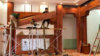 Amazing Ingenious Woodworking Skills Workers // Projects Interior Design Build Decor Living Room