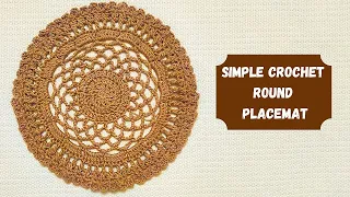 How do you Make a Simple Round Crochet Placemat