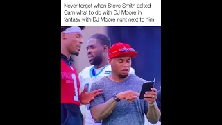 Here’s a throwback of Cam Newton and Steve Smith talking NFL fantasy #CamNewton #SteveSmith #DJMoore