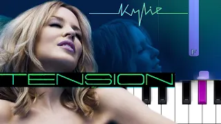 Kylie Minogue - Tension  (Piano Tutorial)