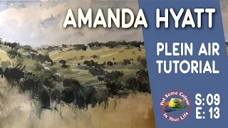 Watercolour painting techniques and plein air tutorial with Amanda Hyatt I Colour In Your Life