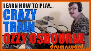 ★ Crazy Train (Ozzy Osbourne) ★ Drum Lesson PREVIEW | How To Play Song (Lee Kerslake)