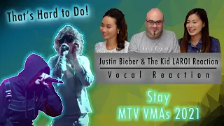 Justin Bieber & The Kid LAROI Reaction (MTV VMAs 2021) Stay - Vocal Coach Reacts