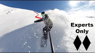 Snowboarding Untouched Colorado Double Black Diamonds - (Season 5, Day 103)